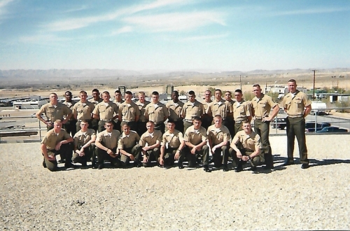 Charlie Company MCCES MOS School Graduation Photo in April 2003